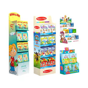 Kunden spezifischer faltbarer und rotierender Bodenst änder Modernes Einzelhandel regal für Pop-Wellpappe für Süßigkeiten-Lebensmittel getränke - Product Image 5