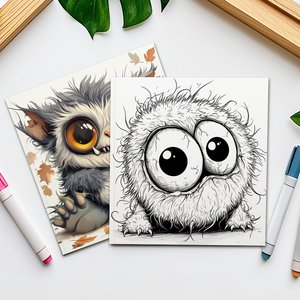 Whimsical Monster Coloring <strong>Book</strong> Cute Fantasy Creature Coloring <strong>Book</strong> Creative Artistic Coloring <strong>Book</strong> for Relaxation
