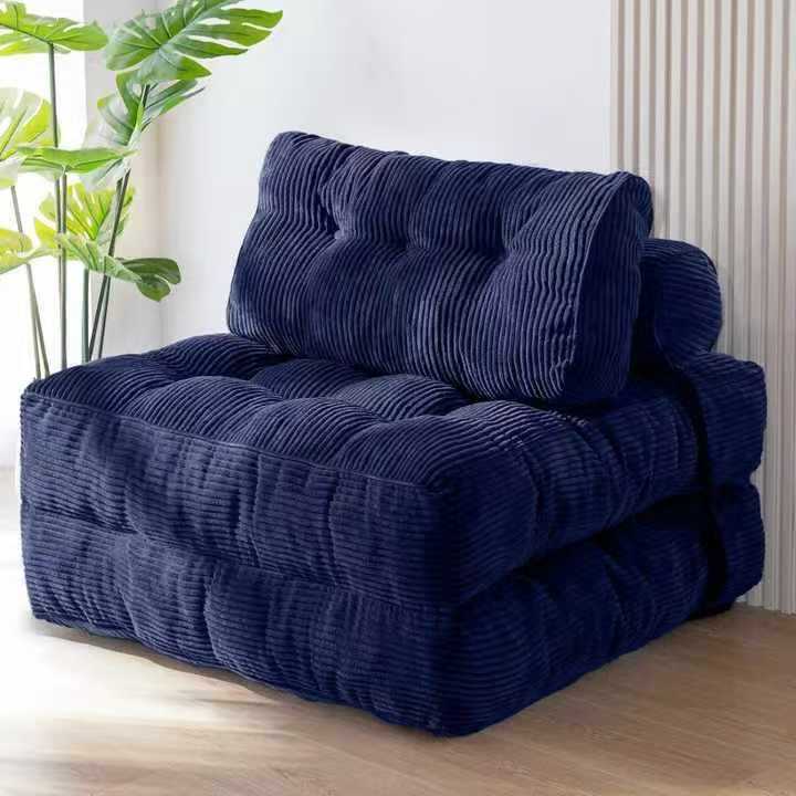 velours côtelé bleu saphir
