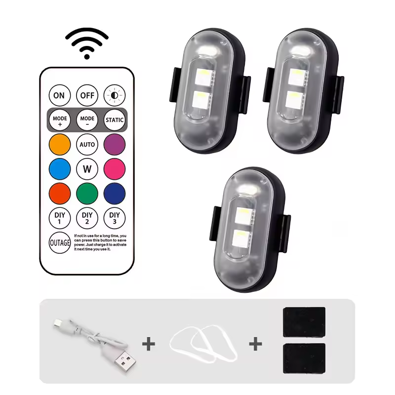 3 Strobe Light/Wireless Remote