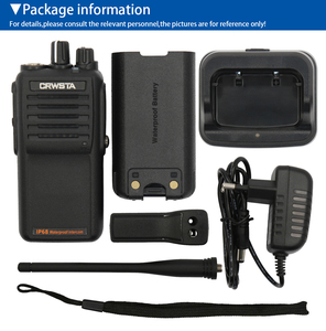 CRWSTA-Walkie Talkie de mano, transceptor profesional a prueba de agua, 8 vatios, IP68, UHF, sistema de intercomunicación inalámbrico - Product Image 4