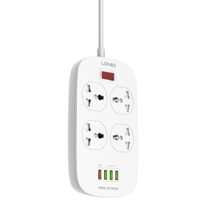 LDNIO-toma de corriente múltiple Universal SC4407, 4 puertos, carga por USB, QC3.0, toma de corriente eléctrica, extensión de 4 vías - Product Image 2