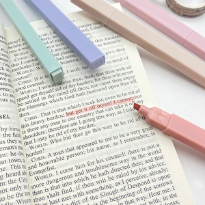 Factory Wholesale Custom Big Capacity <strong>Highlighters</strong> Text Markers OEM <strong>Highlighter</strong> Pen Soft <strong>Chisel</strong> <strong>Tip</strong> 3mm for Bible Study - Product Image 5