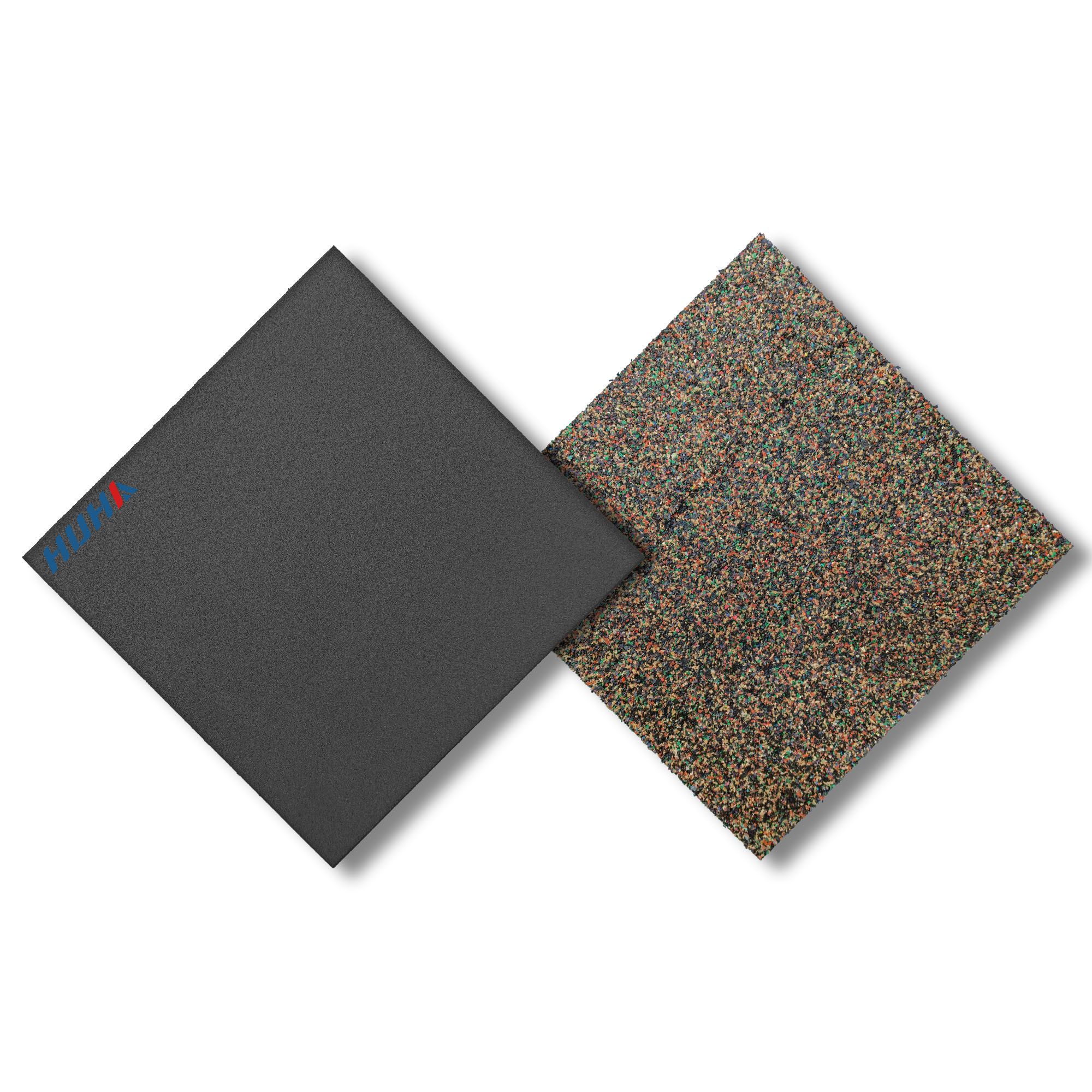Black, 15mm thick, 50x50cm, Flat bottom