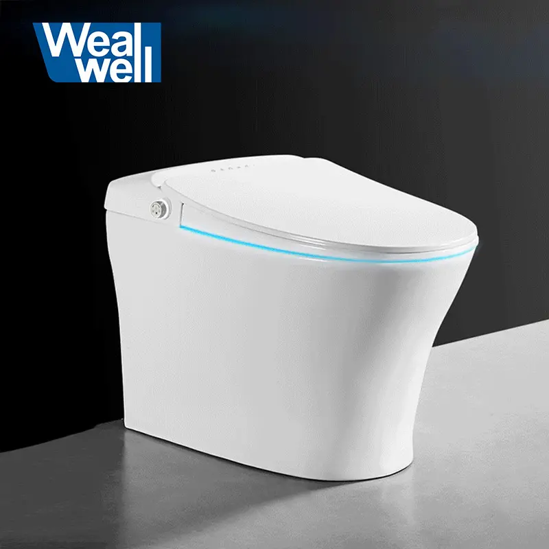 Wealwell tek parça elektronik anlık ısı akıllı bide otomatik çevirme akıllı tuvalet
