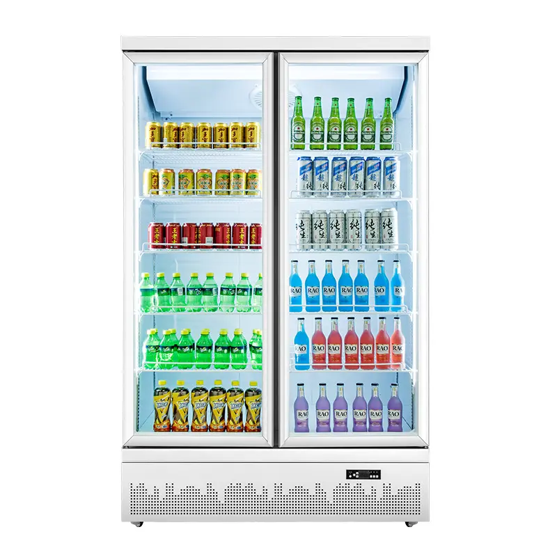 Stores refrigeration solutions glass door upright display fridge cooler chiller