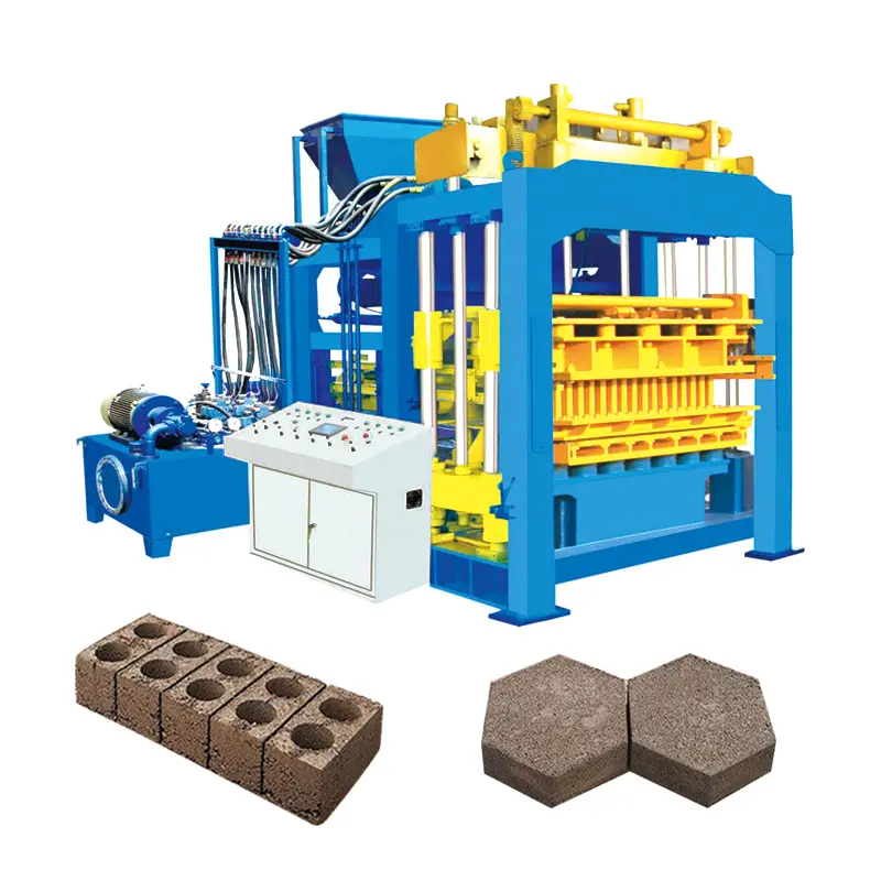 Offre Spéciale semi-automatique Blocs de béton creux en ciment Machine de fabrication de briques Blocs de pavage Ligne de production