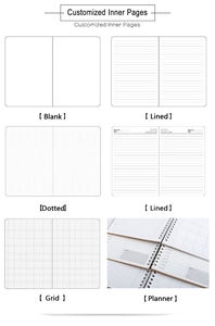 Cuaderno Personal de tacto suave de alta calidad con logotipo personalizado, cubierta de cintura, Impresión de marca, cuaderno de tapa dura de PU A5 con logotipo