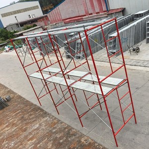 Andamio moderno de acero galvanizado movible de dos capas con escalera Marco de nuevo diseño para Taller de almacén y hotel - Product Image 6