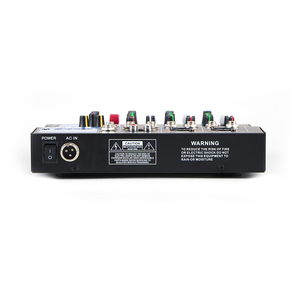 4 kanallı USB arabirim karıştırıcı, DJ ses denetleyicisi DJ Karaoke PC gitar F4 4 kanallar için Mini mikser 48 V Phantom güç - Product Image 2
