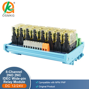 Scheda di uscita a relè a 8 canali di Oshangming 12VDC/24VDC/220VAC modulo relè elettromagnetici 8A 2NO Wide Pin 2NC per sensore - Product Image 2