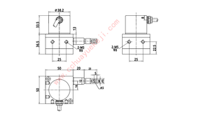 Salida de señal analógica IP54 0-1000mm Codificador de cuerdas 0-10K Sensor de desplazamiento de cable de tracción - Product Image 6