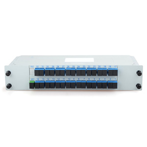 1x32 PLC กล่องเทอร์มินัลคาสเซ็ต sc/upc LGX ใช้เครือข่ายการจัดจำหน่ายไฟเบอร์โดยมีปลั๊กอินแยก1:32 LC FC SC APC - Product Image 2