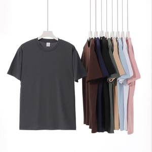 เสื้อยืดแขนสั้นคอกลมแขนสั้นแห้งเร็วพิเศษสำหรับผู้ชายผู้หญิงลายยุโรปสำหรับ TikTok โพลีเอสเตอร์การค้าต่างประเทศ - Product Image 2