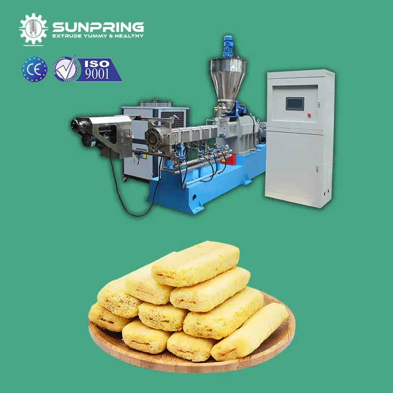 SUNPRING Core Filled Snack linea di lavorazione del nucleo di riempimento Snack estrusore