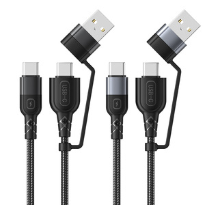 OEM Electronic Products Type c Cable Fast Charging <strong>2</strong> <strong>in</strong> <strong>1</strong> Usb Cable Type-c to Type-c+USB 60W PD Cable - Product Image 1