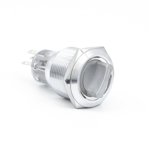16mm 19mm 22mm LED in metallo selezionato interruttore a pulsante rotante autobloccante autosostruttivo mantenendo IP65 2/3 selettore di posizione - Product Image 6