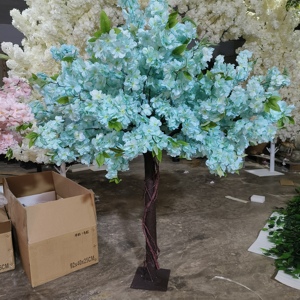 シルク人工桜の木の枝Vine Rattan屋内リビングルーム壁装飾吊り下げ式結婚式造園 - Product Image 4