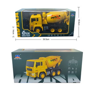 1:18 ölçekli Rc çimento mikser kamyonu 2.4GHz 6CH uzaktan kumanda çimento karıştırıcı mühendislik Model kamyon ışıkları ile - Product Image 6