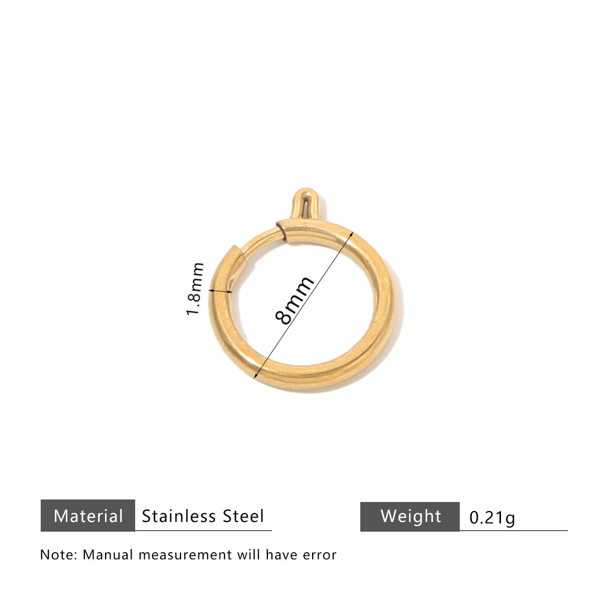 Gold 8mm