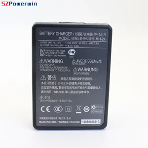 Powerwin MH-24 EN-EL14バッテリー用カメラ充電器P7800P7100 P7000 D3100 D5200 D5100 D3200 D3300D5300機能充電 - Product Image 3