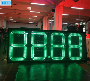 Высокая яркость 4 номера формы 8,888 8,889/10 7 сегментная светодиодная АЗС цифровой дисплей вывески