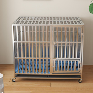 <span class=keywords><strong>Cage</strong></span> pliable xxl résistante aux chocs pour chien caisse voiture métal bondage <span class=keywords><strong>cage</strong></span> pour chien pliable grands meubles avec roues - Product Image 2