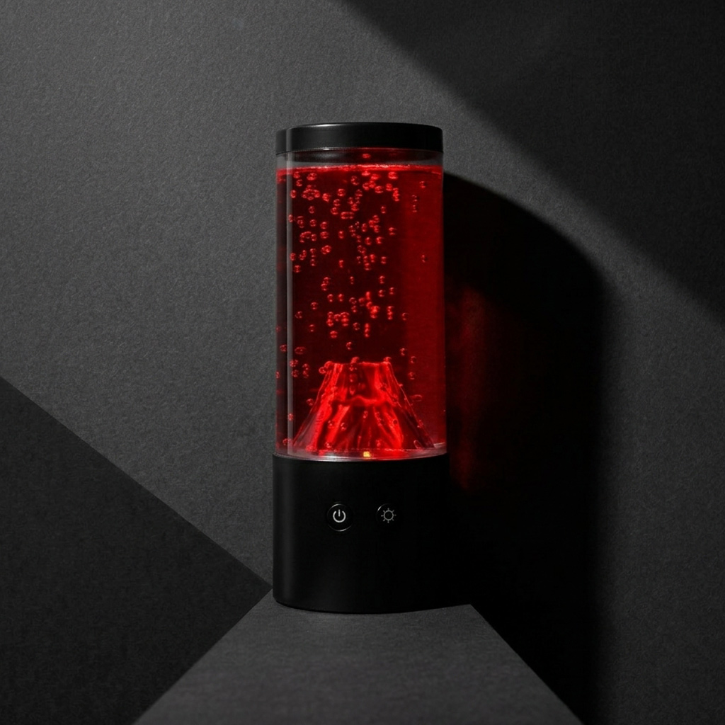 Black-volcano lamp