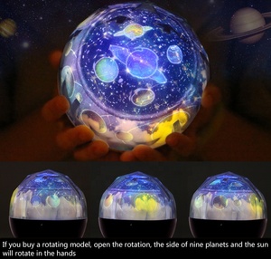 Free Shipping Starry Sky Night Light Planet Magic Projector Earth Universe LED <strong>Lamp</strong> Colorful Rotate Flashing Star for Kids Baby - Product Image 4