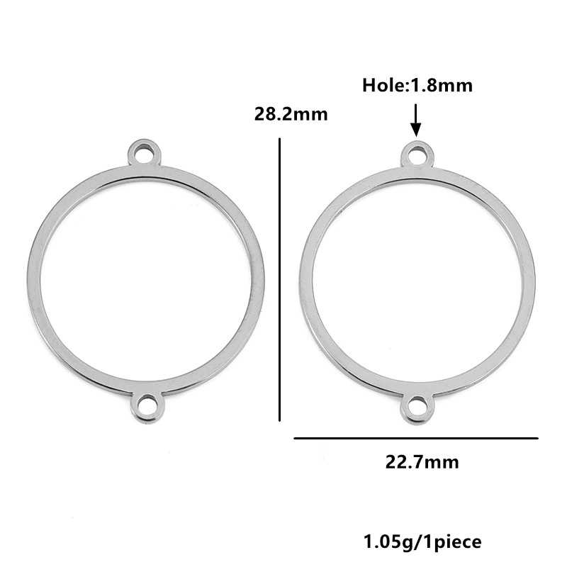Couleur acier, 22,7*28,2 mm