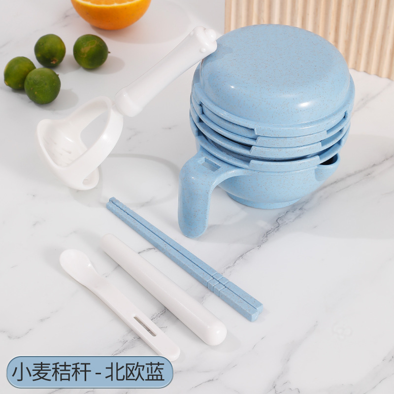 วัสดุฟาง - สีฟ้า