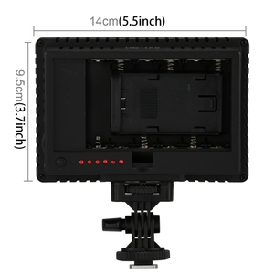 HD-160 beyaz ışık LED Video ışığı on-kamera fotoğraf aydınlatma dolgu ışığı Canon, Nikon, DSLR kamera ile 3 filtre plakaları - Product Image 3