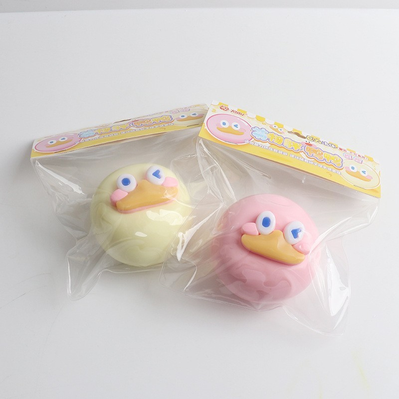 The chubby duckling, a cute fluid creature