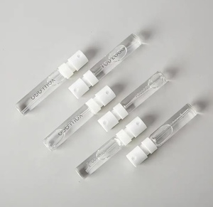 2ml 3ml <strong>5ml</strong> clear Fragrance All Plastic Outside Spring Mini Snap on Spray with Cap Gift with Box <strong>Perfume</strong> Refillable Glass Bottle - Product Image 4