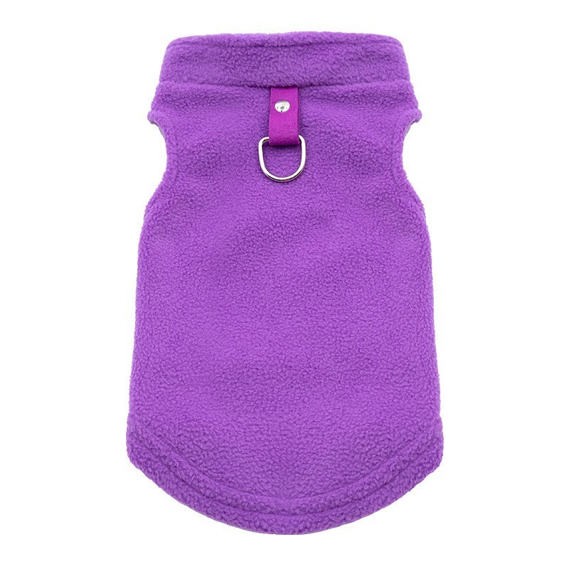 Gilet polaire violet
