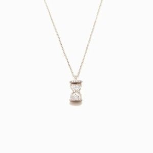 Sıcak S925 gümüş denge zamanlayıcı kum saati kolye, basit moda, avrupa ve amerikan tarzı köprükemiği zinciri - Product Image 6