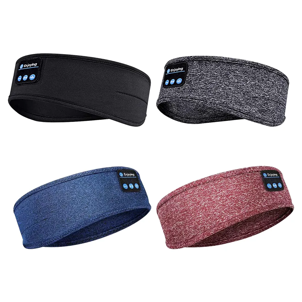 Bluetooth Dormir Fones De Ouvido Esportes Headband Fino Macio Elástico Confortável Música Sem Fio Fones De Ouvido Máscara de Olho para Side Sleeper