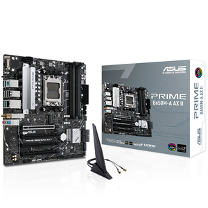 Placa base para juegos ASUS PRIME B650M A AX II con DDR5 AMD AM5 Socket compatible con procesadores de escritorio AMD Ryzen serie 7000 - Product Image 1