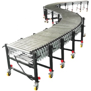 NEW Cheap Price Stainless Steel Roller <strong>Automatic</strong> Motorized <strong>Load</strong> <strong>Unload</strong> Telescopic Roller Conveyor - Product Image 3