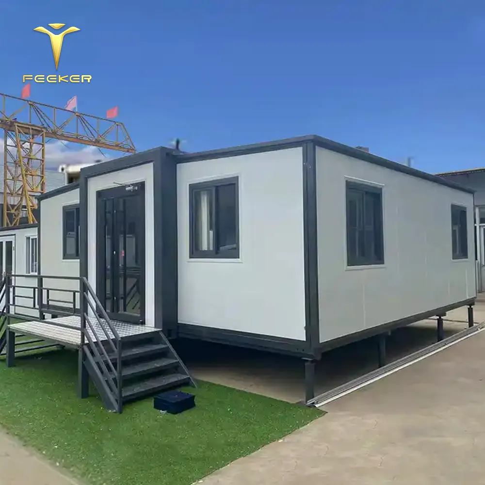 Rumah kontainer portabel, kantor kustomisasi Modular 20 kaki 40 kaki dapat diperluas dengan energi surya Australia