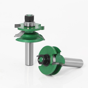 2個<span class=keywords><strong>12mm</strong></span>シャンクライズドパネルキャビネットドアルータービットセット木工カッター