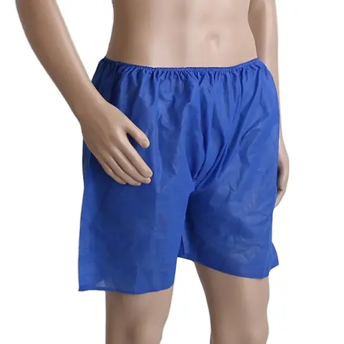 Cueca masculina boxer descartável não tecido pp para uso de spa