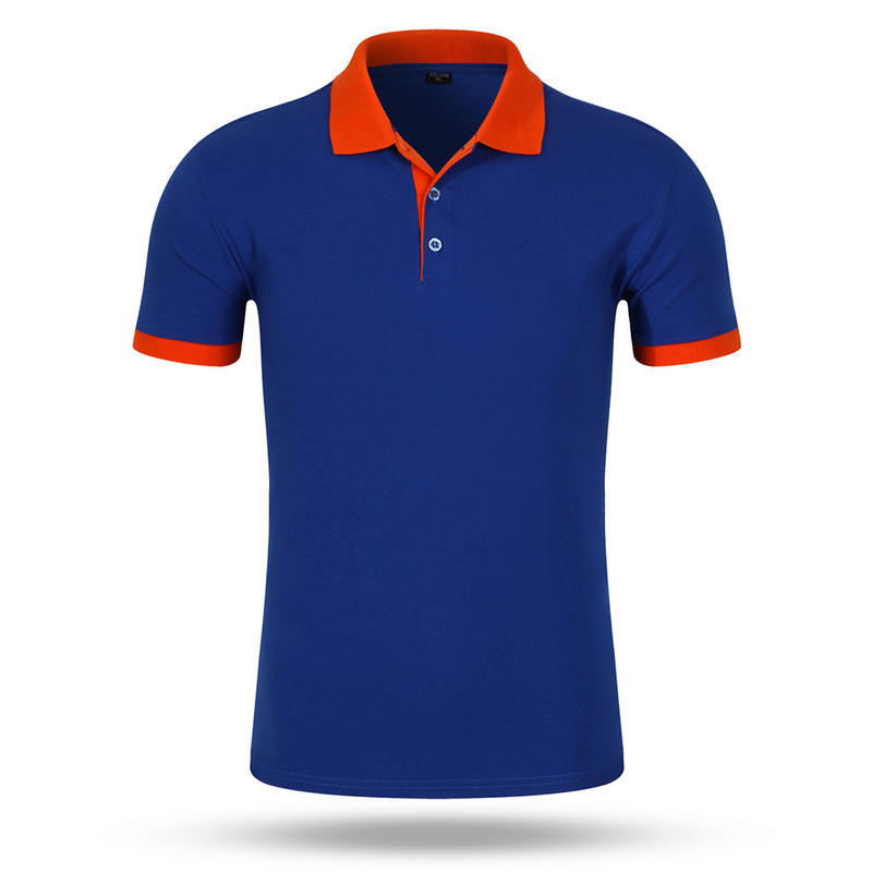 Bleu roi à rayures orange