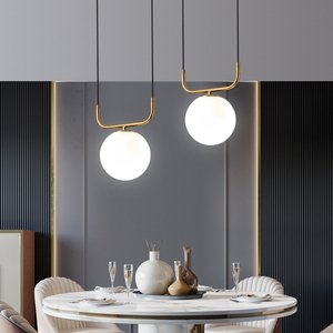 Nordic camera da letto di illuminazione luna netto da comodino rosso piccolo lampadario di arte moderno e minimalista ristorante bar lampada