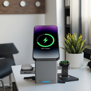 <strong>Electronics</strong> Chinese Problem Solving Gadgets 3-in-1 Rotating Wireless Charger for Phone - Product Image 5