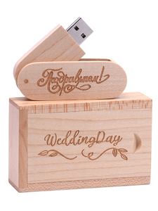 ฟรีตัวอย่างแฟลชไดรฟ์ USB ไม้3.0 2.0พร้อมโลโก้ที่กำหนดเองเมมโมรีสติ๊กในกล่องไม้ความจุหลากหลายตั้งแต่1GB ถึง128GB - Product Image 2