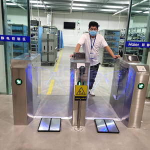 Eis lösung EI-YZ003S automatische Schaukel klappen barriere Gesichts erkennung RFID-Zugangs kontrolle Biomatrix Attendance Security Drehkreuz