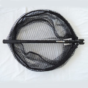 Balıkçılık ekipmanları derin büyük balık ağı uzanan katlanabilir teleskopik çubuk kolu el balık ağı kauçuk kaplama kafası - Product Image 3