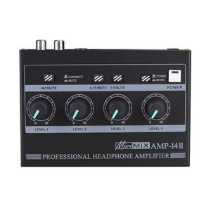 High Quality Professional 4 Channel Stereo Headphone Amplifier Hifi <strong>Amp</strong> <strong>Mixer</strong> With in Ear Monitor and Equalizer - Product Image 2
