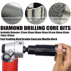 DEYI 35mm <strong>Turbo</strong> <strong>Segment</strong> Laser Welding Dry Diamond <strong>Core</strong> Drill <strong>Bit</strong> with Side Strips Protection for Granite Quartz Hard Stone - Product Image 4